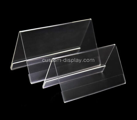 V shape acrylic price tag holder