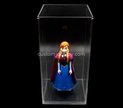 Plastic doll display case