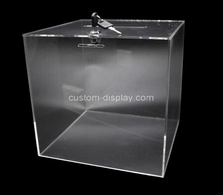 Clear acrylic ballot box