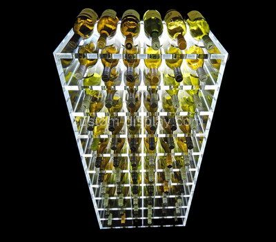Wine bottle display rack