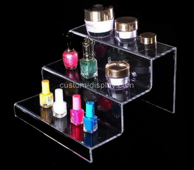 Clear acrylic cosmetic display stands