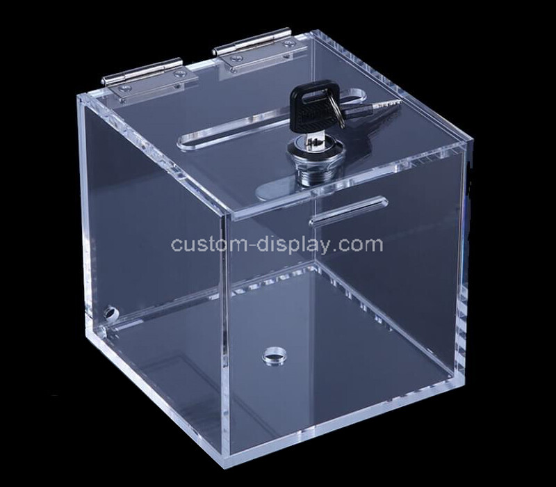 Donation box with lock