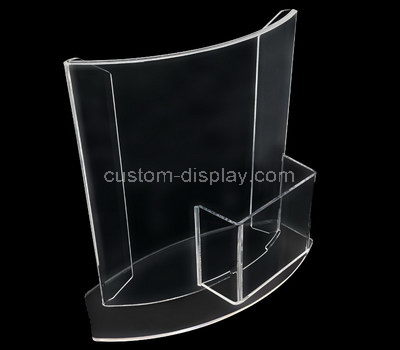 acrylic sign holder with business card pocket