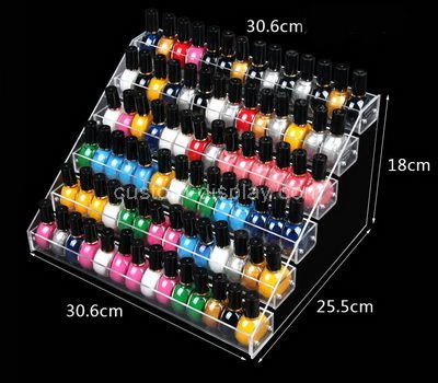 transparent plastic nail polish holder