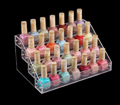 Tiered nail polish display rack