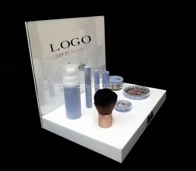 White lucite display stands