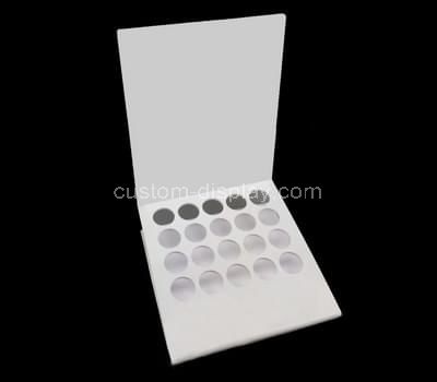 white acrylic cosmetic display stand