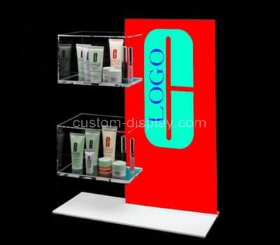 plexiglass retail makeup display stand