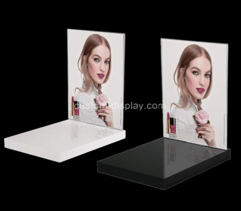 Lucite makeup display stand