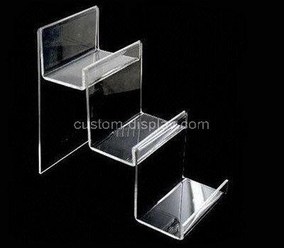 retail clear 3 tier display stand