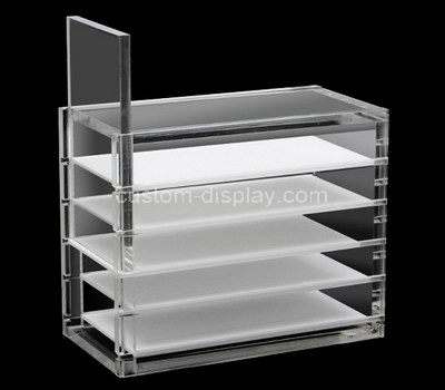 lucite makeup display shelves