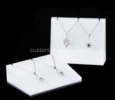 acrylic white necklace display stand