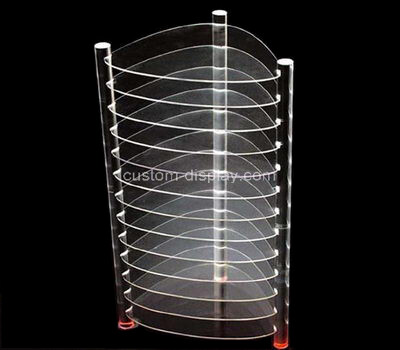 Plexiglass tiered display rack