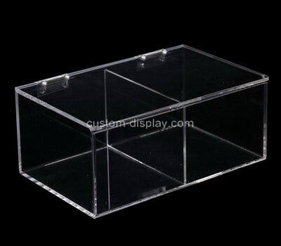 Plexiglass 2 compartment box