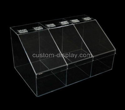 acrylic clear compartment box
