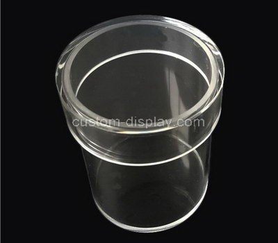 Round clear acrylic box with lid