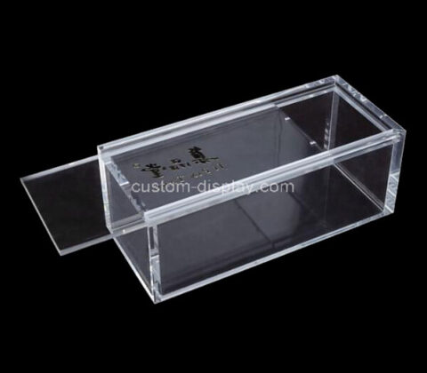 Custom clear acrylic storage box