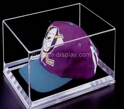 Custom clear acrylic hat display case 