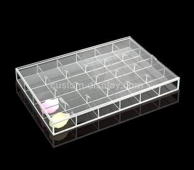 Custom clear acrylic jewelry organizer box