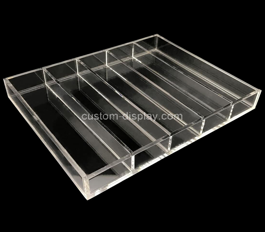 Custom clear acrylic organiser box