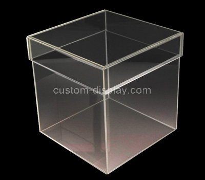 Custom design square acrylic box with lid