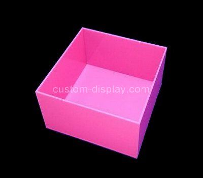 Custom pink acrylic storage box