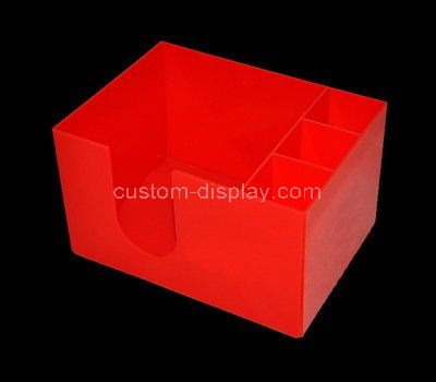 Custom red acrylic organizer box