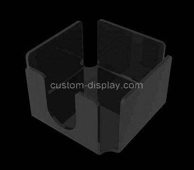 Custom black acrylic notepaper holder box