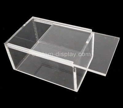 Custom clear acrylic sliding lid box