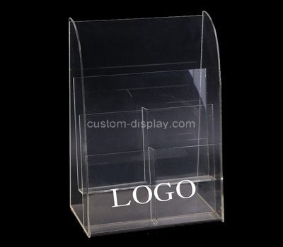 Custom table top 6 pockets acrylic pamphlet holder