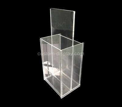 Custom vertical acrylic brochure holder