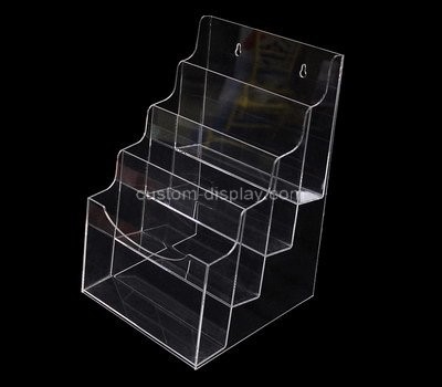 Custom wall 4 pockets acrylic pamphlet holder
