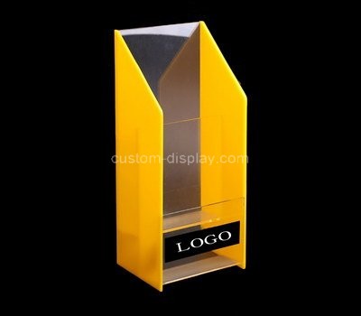 Custom vertical acrylic literature holder