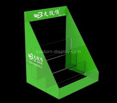 Custom table top 3 tiers acrylic literature holders