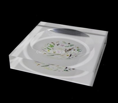 Custom acrylic soap dish block