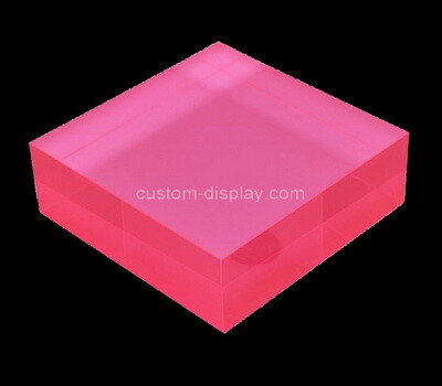 Custom red acrylic display block