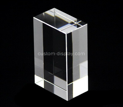 Custom clear plexiglass display block