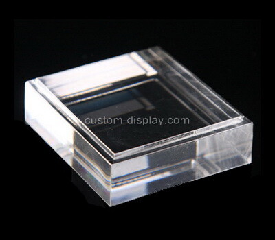 Custom clear lucite display block