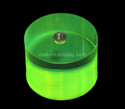 Custom round green perspex block