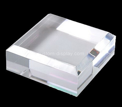 Custom clear plexiglass beveled display block