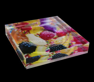 Custom plexiglass UV printing soap dish