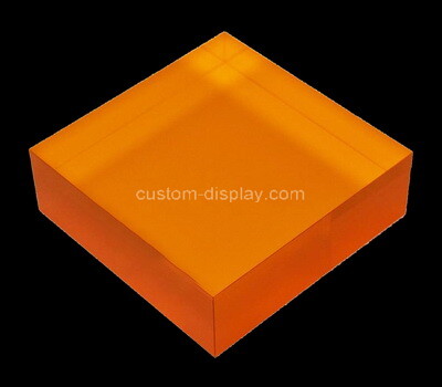 Custom orange perspex display block