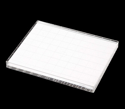 Custom perspex stamping block with grid lines