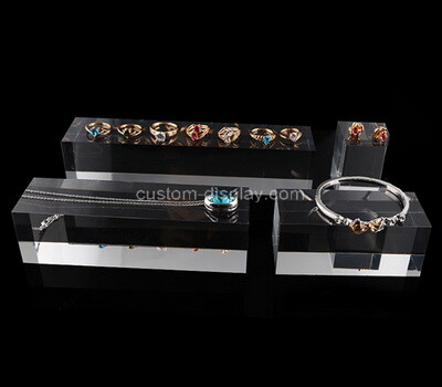 Custom plexiglass jewelry display blocks