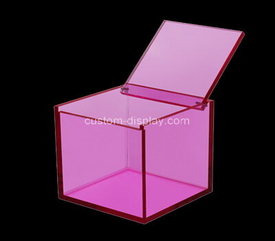 Custom square purple acrylic box