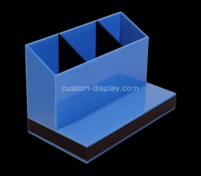 Custom table top blue acrylic orangizer box