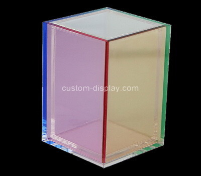 Custom square acrylic pen holder