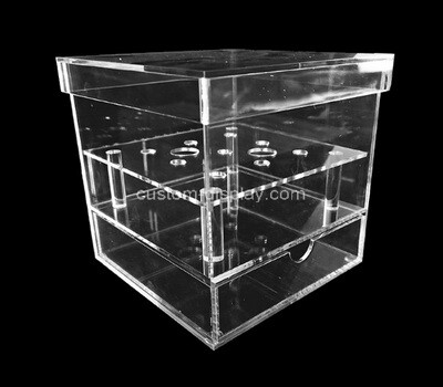 Custom clear acrylic flower box