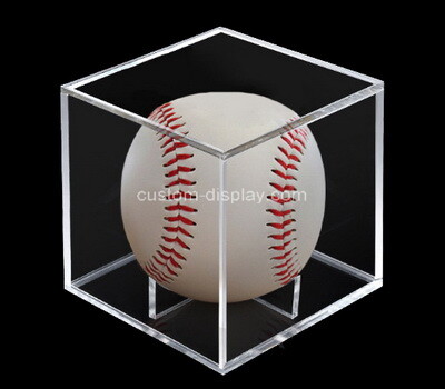 Custom clear acrylic baseball display box