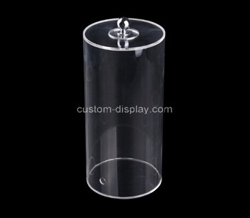 Custom round clear acrylic display box